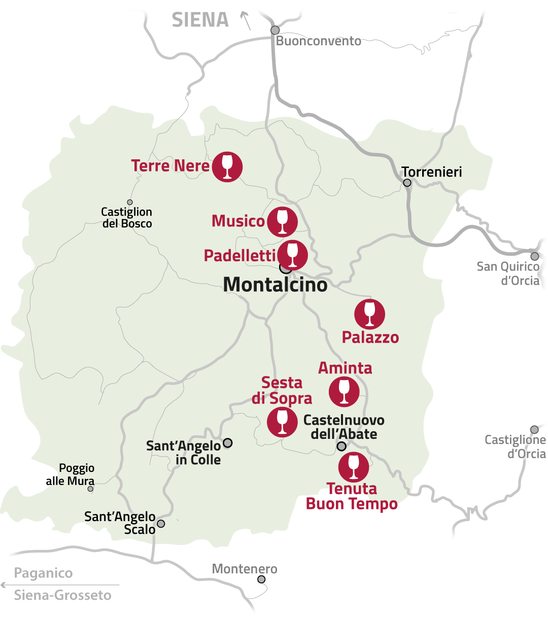 Degustazione brunello di montalcino